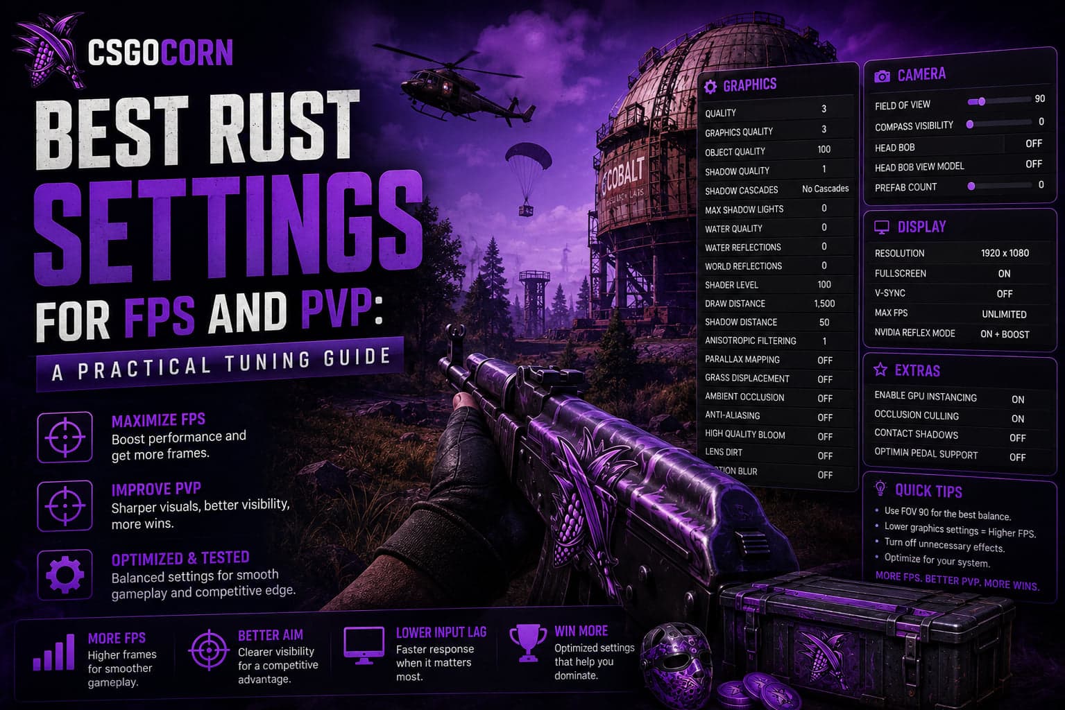 Best Rust Settings for FPS and PvP: A Practical Tuning Guide