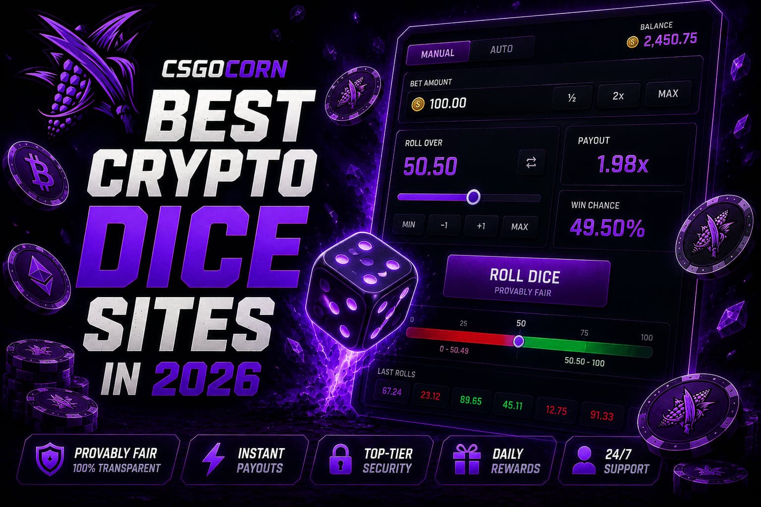 Best Crypto Dice Sites in 2026