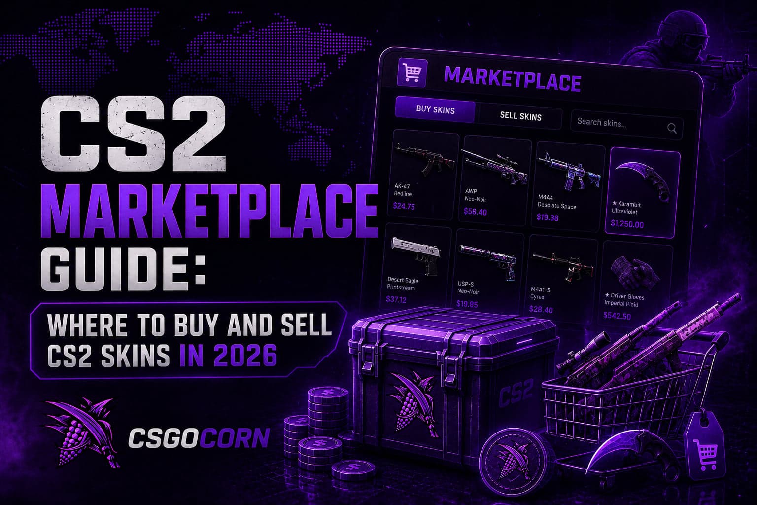 CS2 Marketplace Guide: Where to Buy and Sell CS2 Skins in 2026